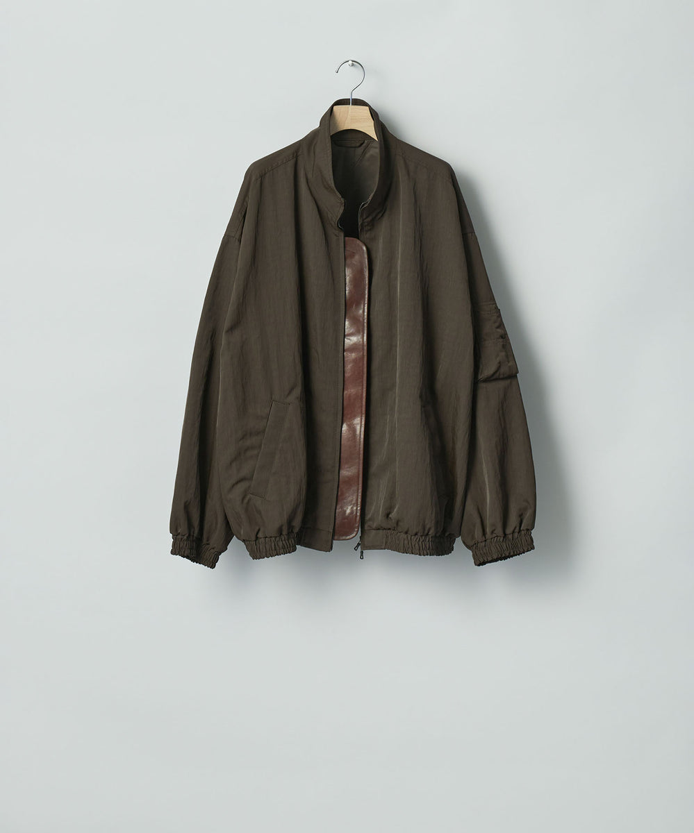 ssstein / シュタイン】SHRUNK NYLON OVERSIZED FLIGHT JACKET - DARK