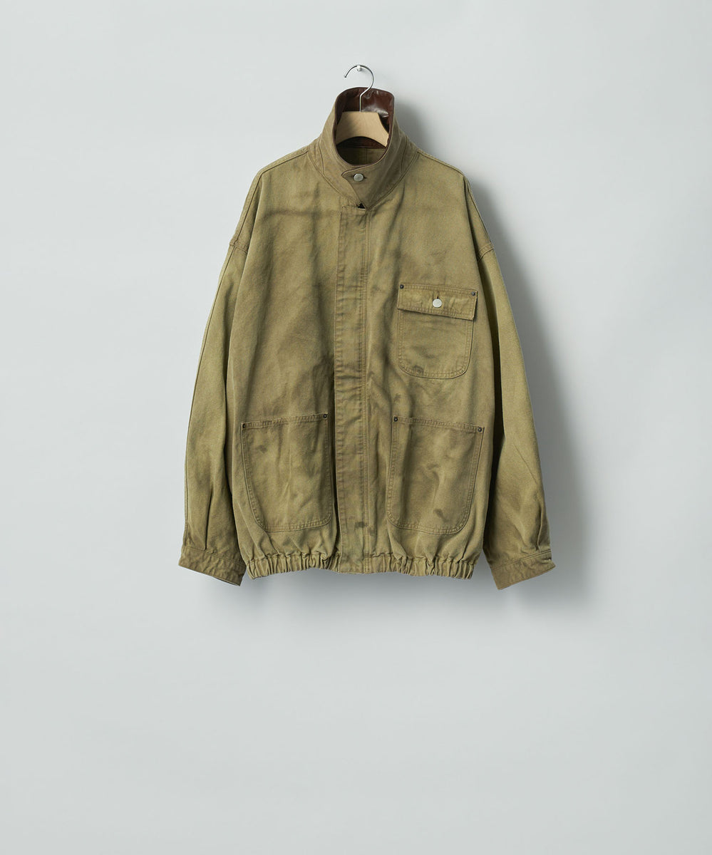 ssstein / シュタイン】SULFUR DYED OXFORD VINTAGE JACKET - KHAKI