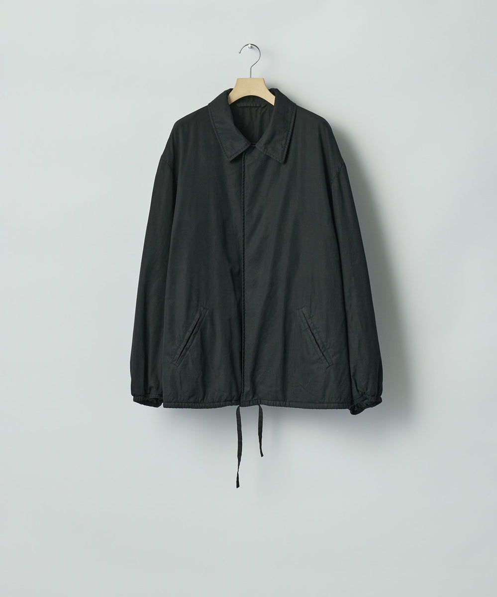 ssstein / シュタイン】COTTON RAYON VINTAGE COACH JACKET - BLACK
