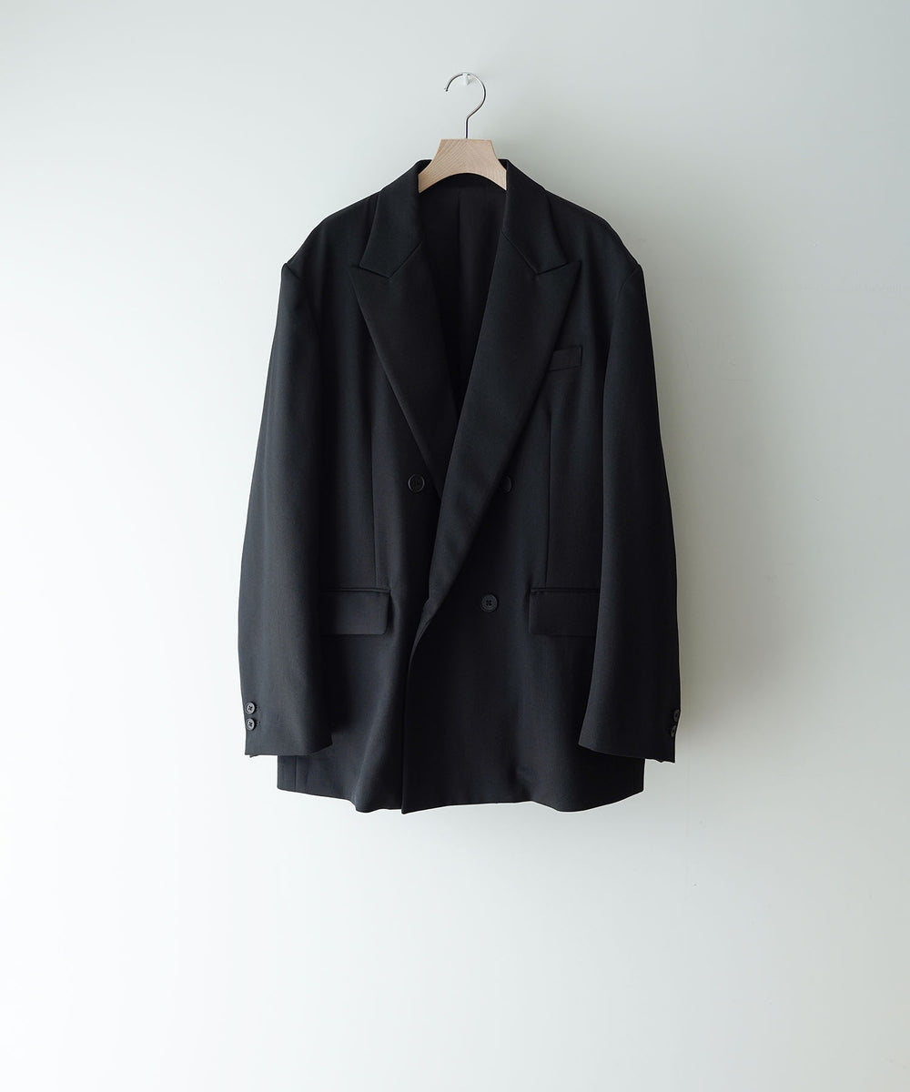 ジュンピー ssstein / シュタイン】DOUBLE BREASTED BLAZER - BLACK | 公式通販