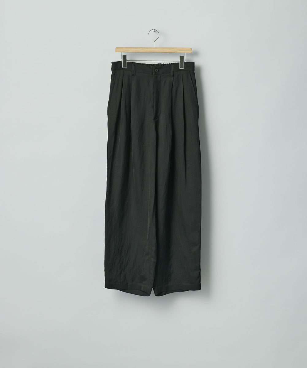 ssstein / シュタイン】VIS/LI BRIGHT TWILL WIDE EASY TROUSERS