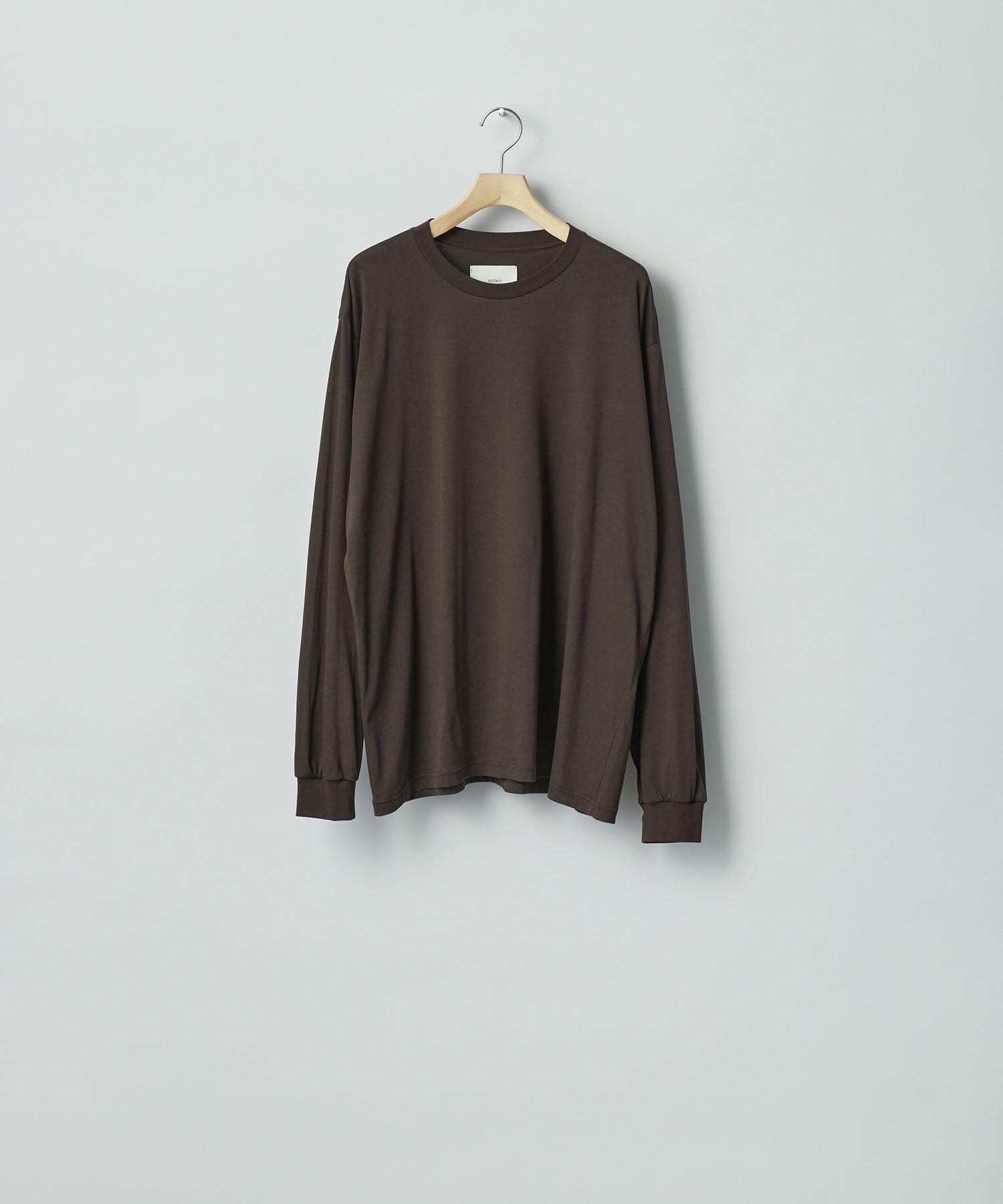 ssstein / シュタイン】SUVIN COTTON BASIC LS TEE - DARK BROWN