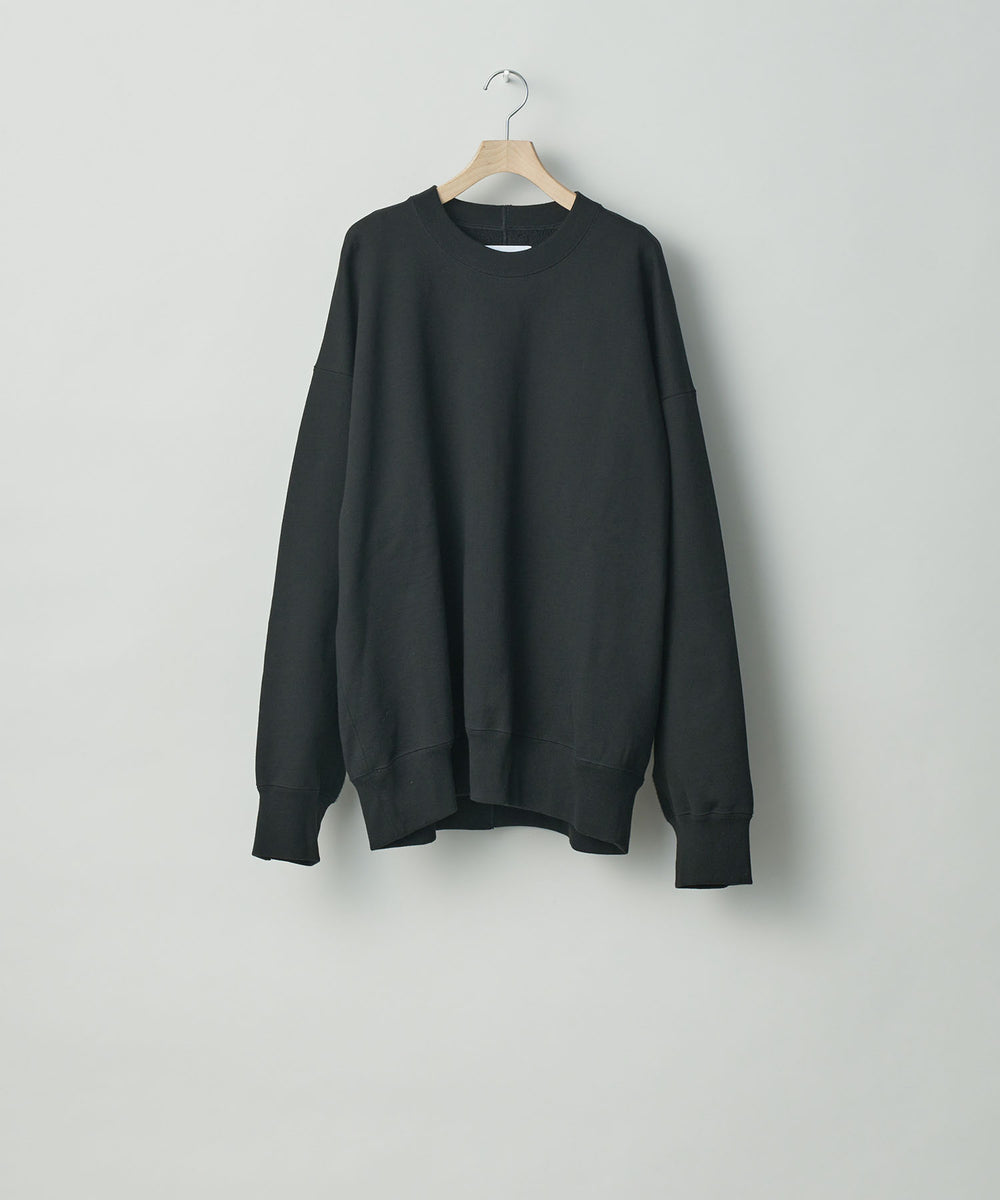 stein / シュタイン】OVERSIZED UNTWISTED YARN SWEAT LS - BLACK