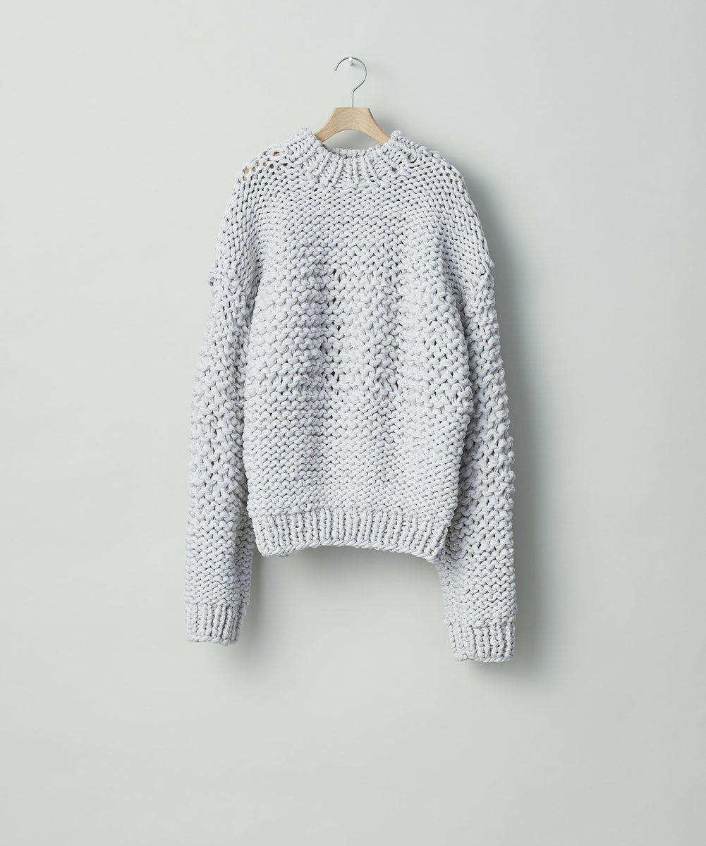 【stein / シュタイン】LILY YARN HAND KNIT LS - OFF GREY | 公式