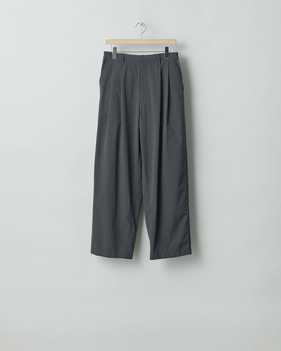 本日セール 【stein】WIDE EASY SHORT TROUSERS グレイカーキ S