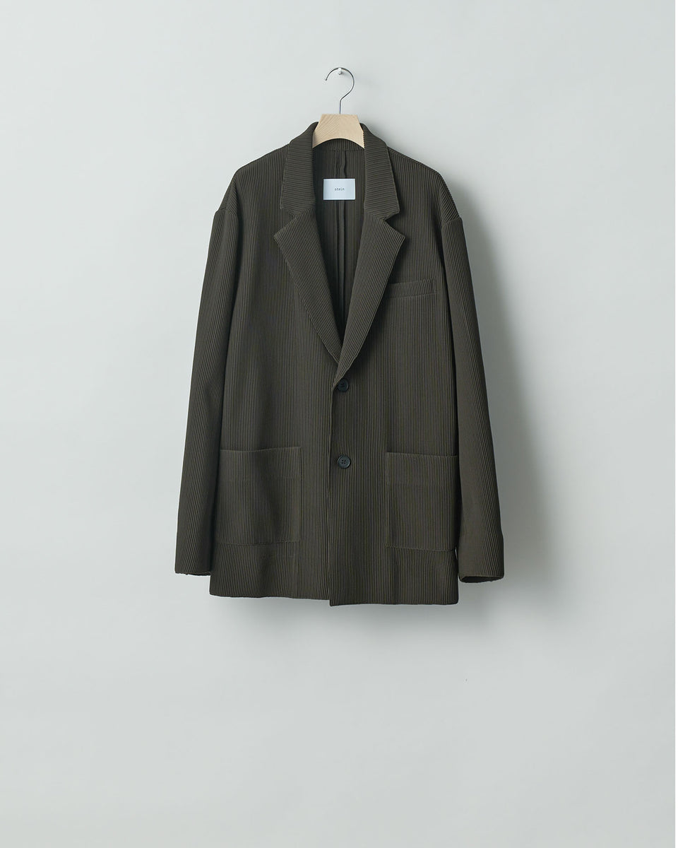 【ssstein / シュタイン】OVERSIZED GRADATION PLEATS JACKET - MILITARY KHAKI |  公式通販サイト session(セッション)