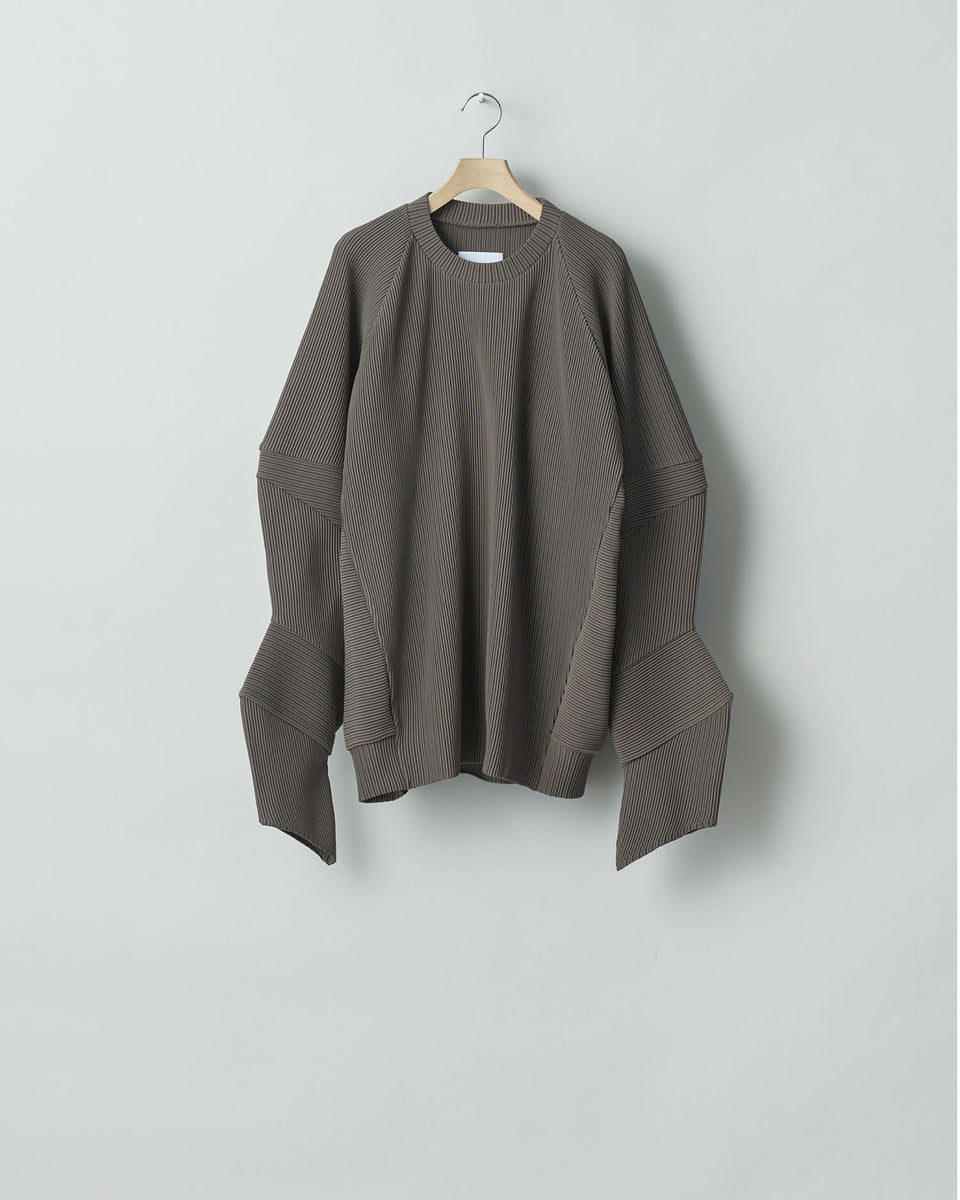 stein / シュタイン】GRADATION PLEATS COMBINATION SLEEVES LS - D.GREIGE | 公式通販サイト  session(セッション)