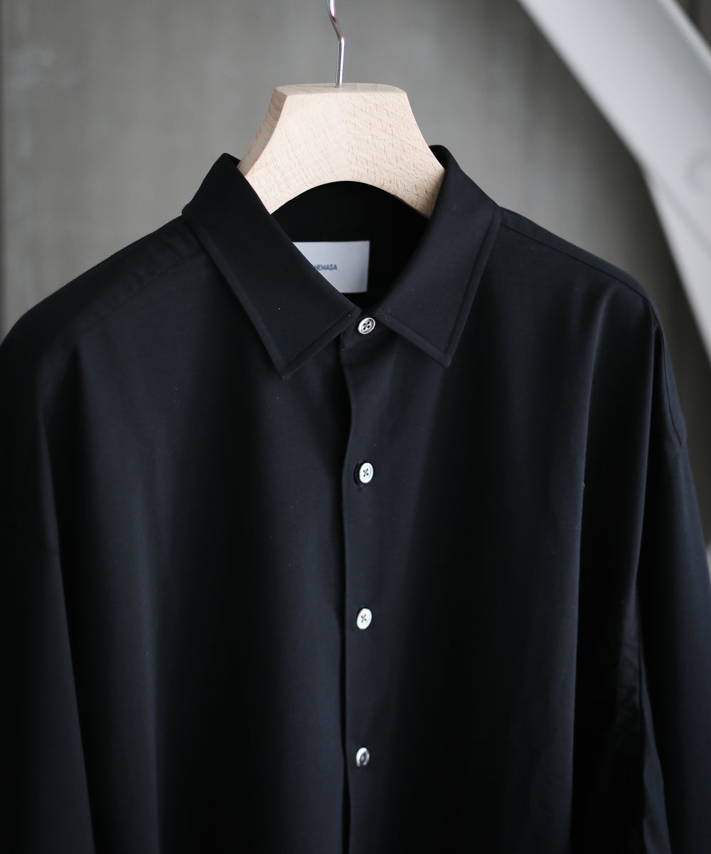 【KANEMASA】ROYAL OX DRESS KNIT SHIRT LOOSE FIT - BLACK