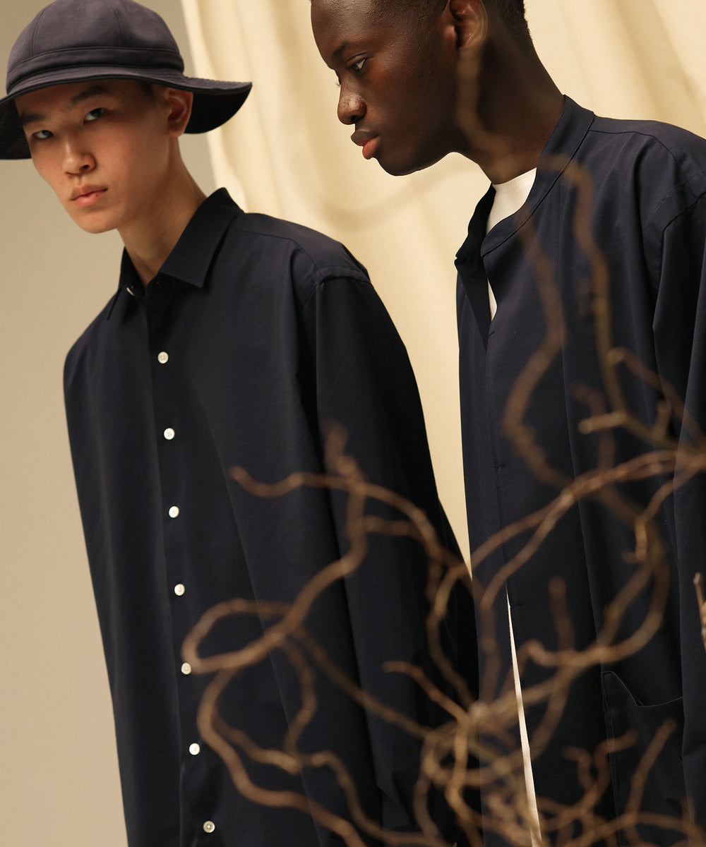 KANEMASA】ROYAL OX DRESS KNIT SHIRT LOOSE FIT - NAVY – session