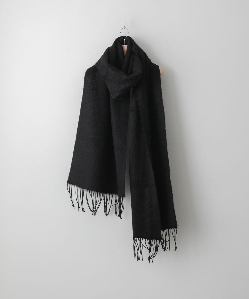 stein/シュタイン 】ALPACA LONG MUFFLER - BLACK | 公式通販サイト