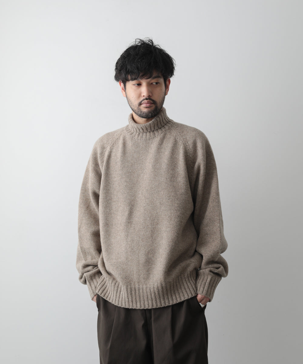 stein EX FINE LAMBS LOOSE HIGH NECK KNIT