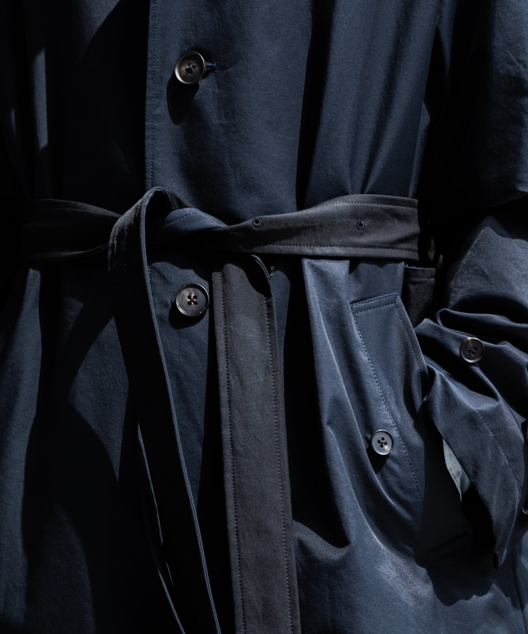 stein シュタイン 23ss バルカラーコートとデニムのコーディネート
