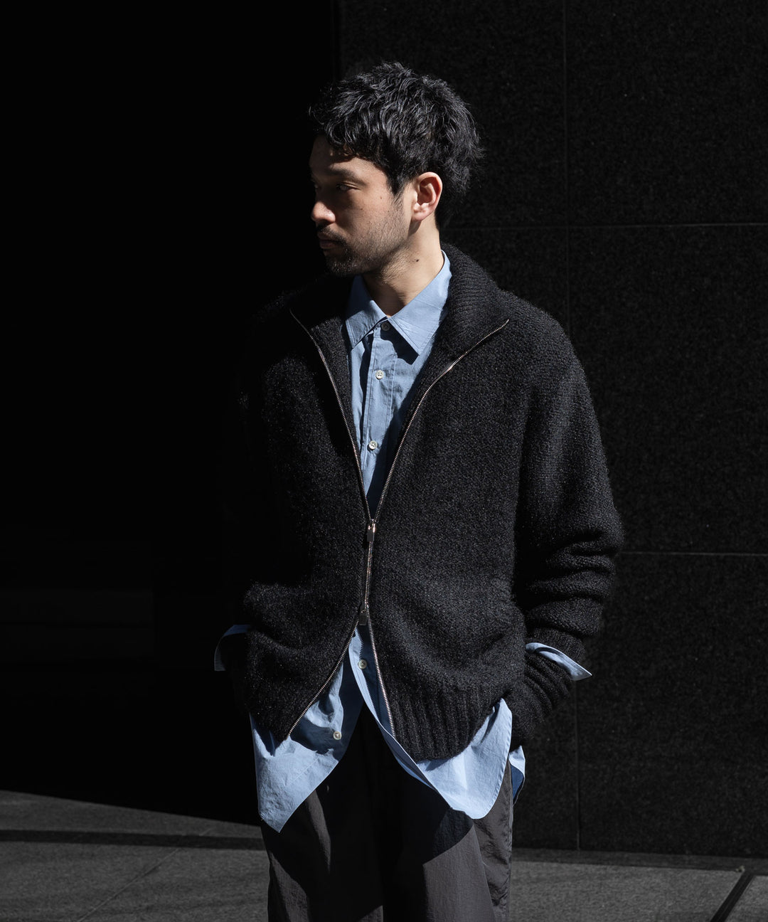 VEIN | Exclusive ・SHAGGY KNIT DRIVERS JACKET / GLOVE