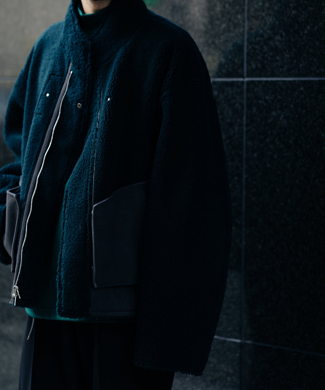 REVERSIBLE MOUTON JACKET