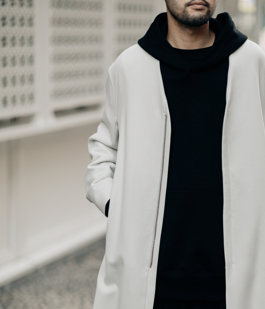 ATTACHMENT / アタッチメントの新型COLLARLESS COAT