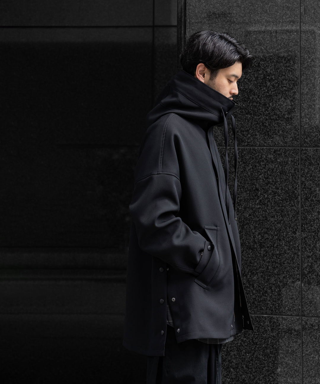 STYLING | UJOHのフードZIPブルゾン