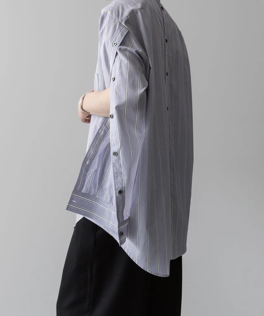 UJOH | STRIPE CLOTH FULL OPEN SHIRT