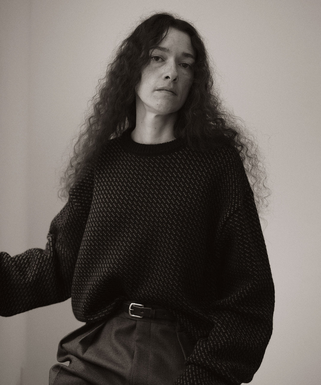 STYLING | INTÉRIMのバーズアイニットのスタイル