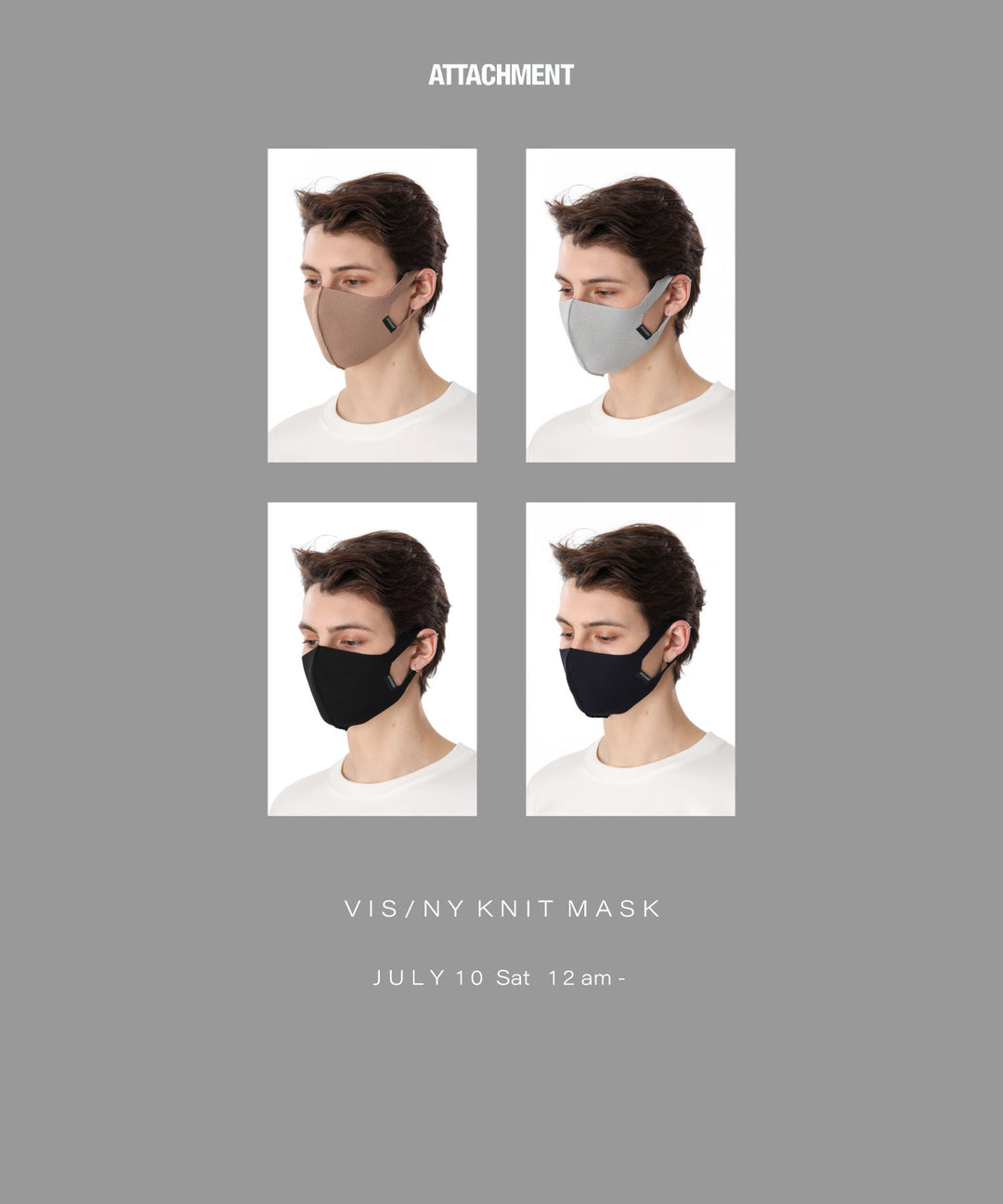 ATTACHMENT アタッチメントよりKNIT MASKが新色を加えて登場！！