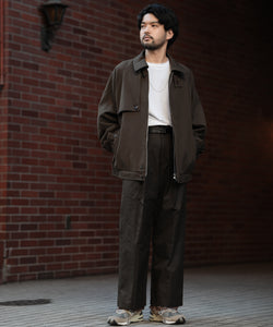Rich I リッチアイ  22AW UNCLE "TUCK TAPERED TROUSERS" のスタイリング