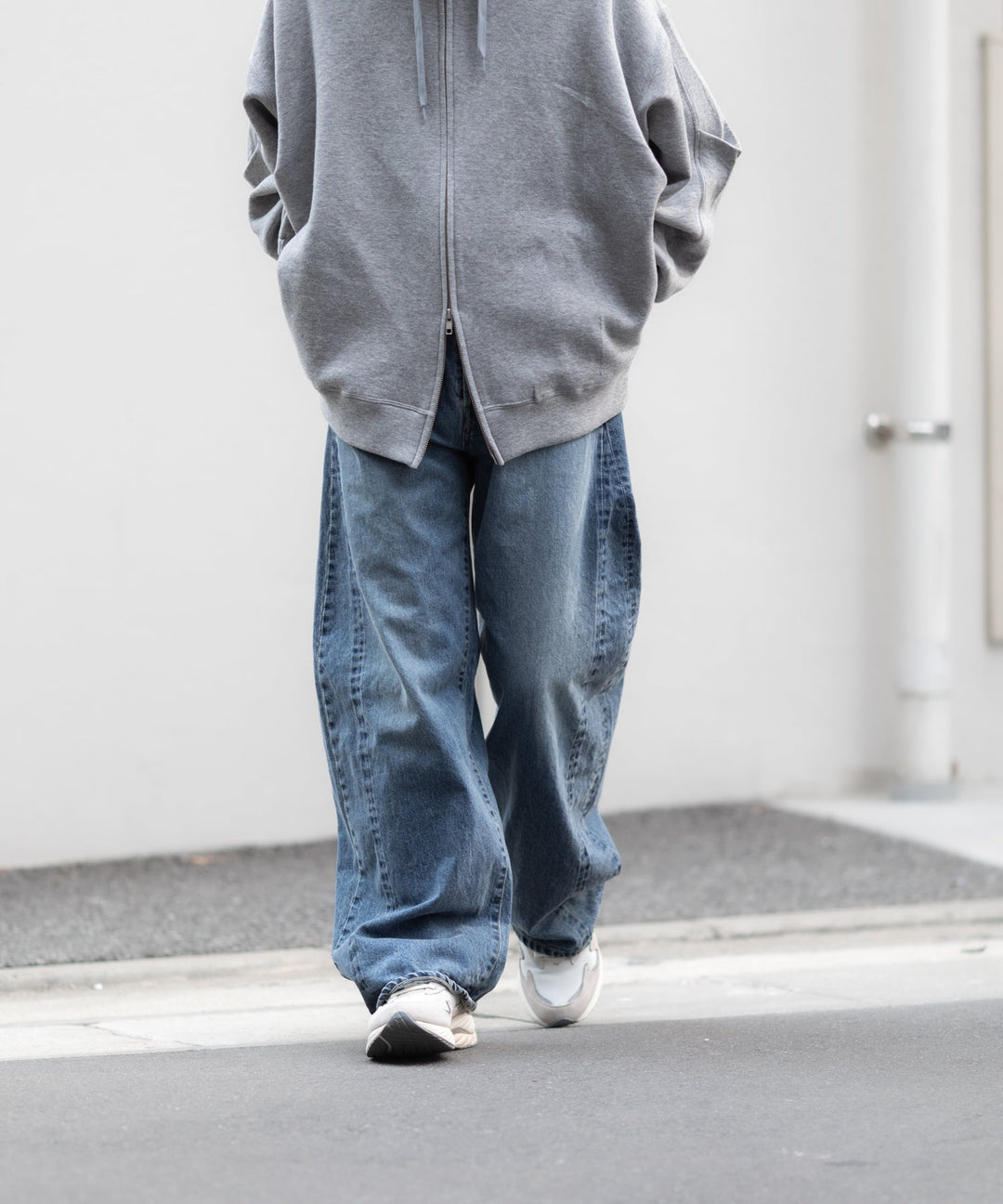 ssstein | DEFORMATION WIDE VINTAGE DENIM JEANS