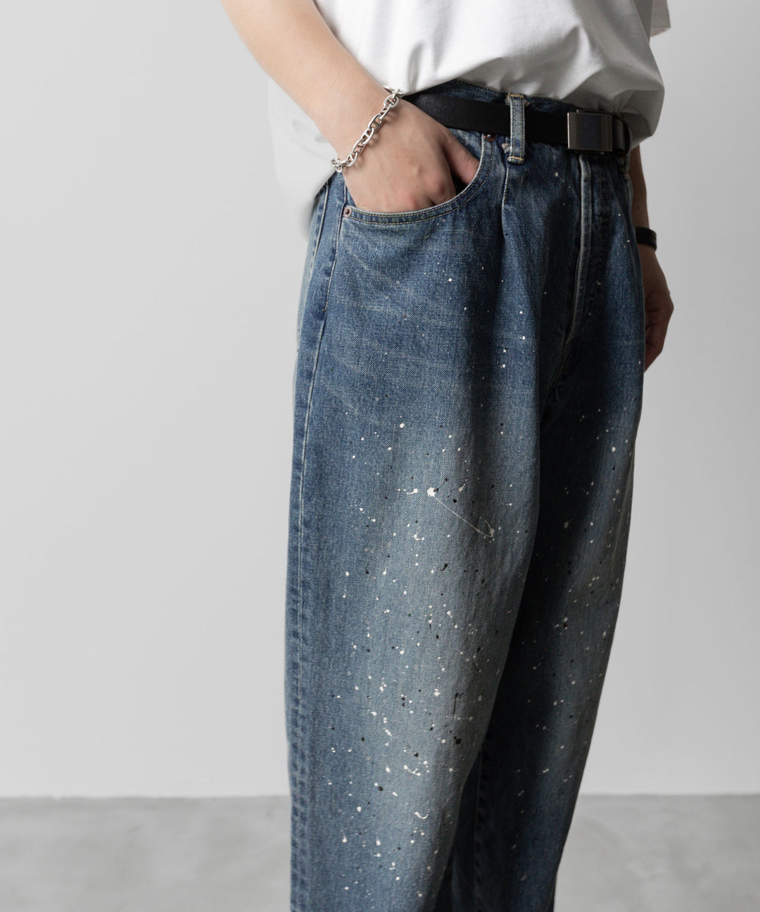 ssstein | VINTAGE REPRODUCTION SPLASHED DENIM JEANS