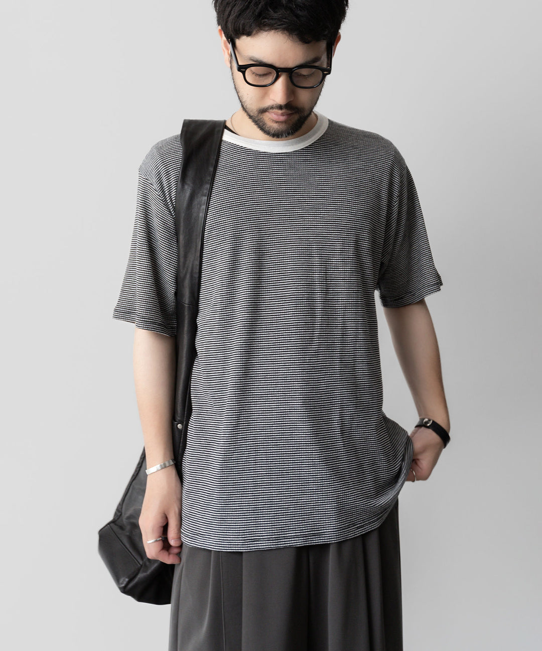 ssstein | STRIPED WOOL WAFFLE