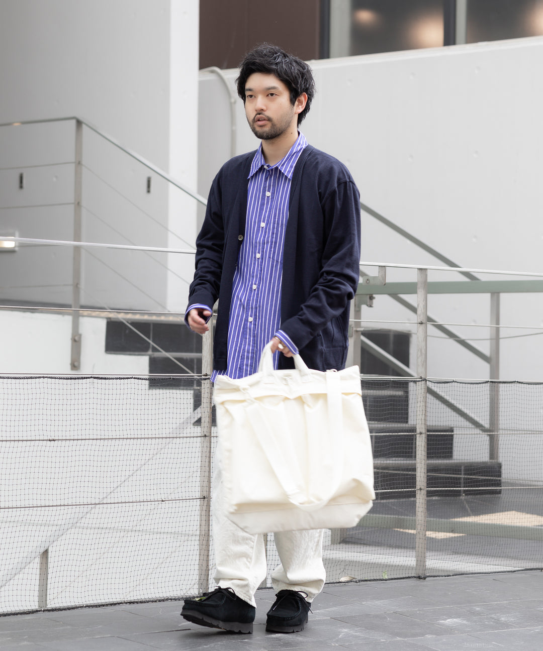 INTÉRIM インテリム 23ss カーディガンを使ったスタイリング