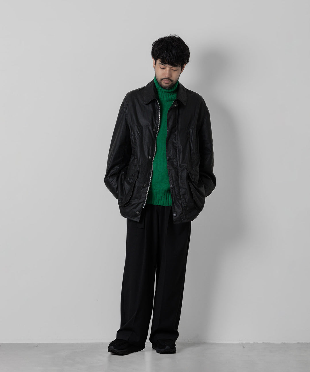 STYLING | JOHN PARTRIDGEのOVERSIZED LANDOWNER JACKETのスタイル