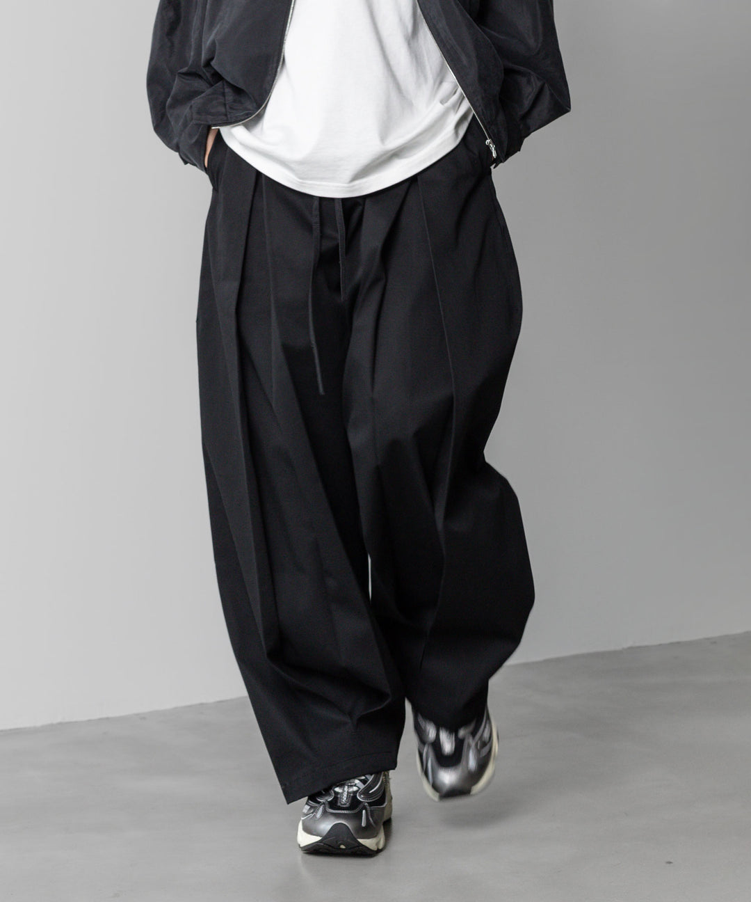 sage NATION | BOX PLEAT TROUSERS