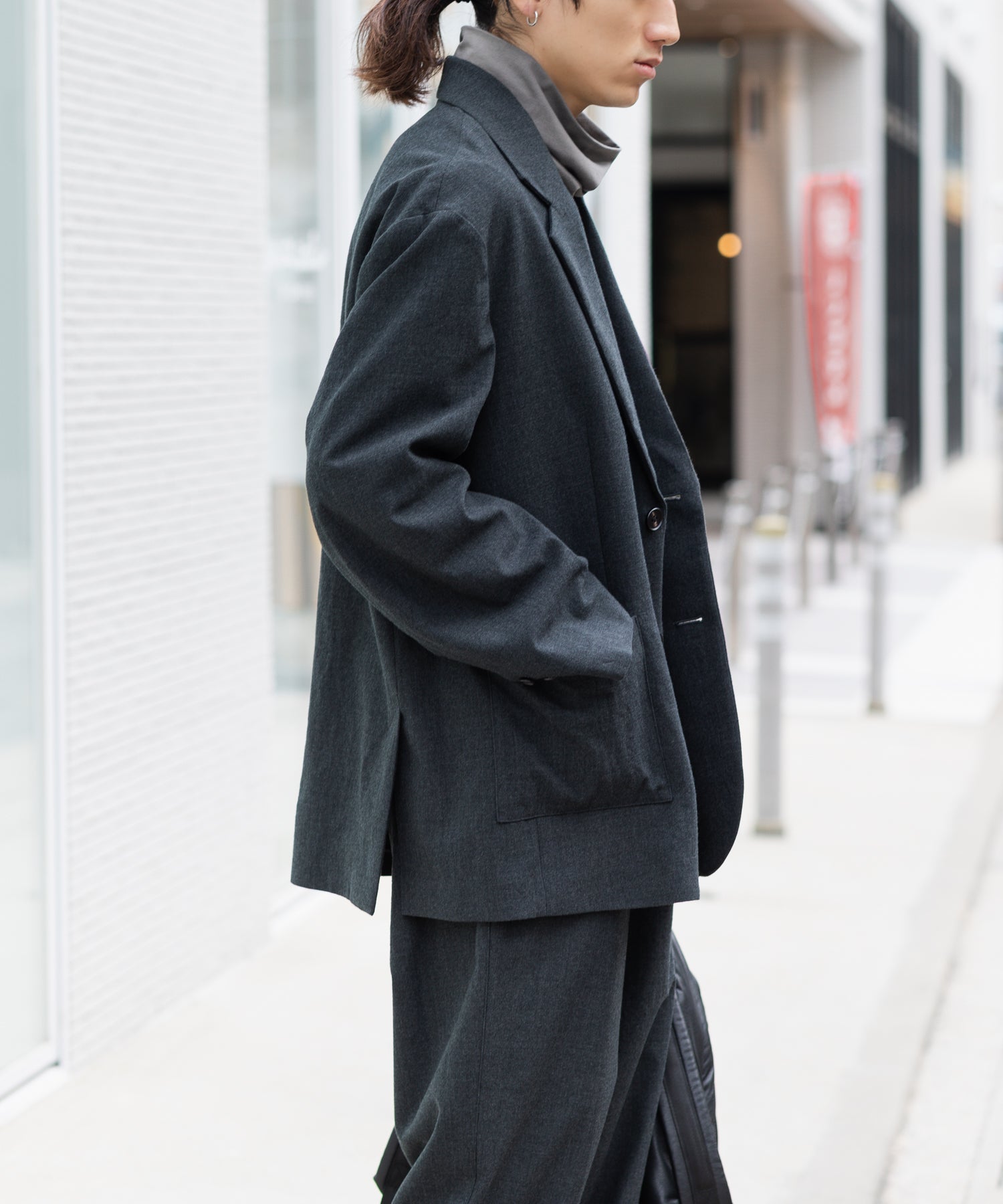 stein 22aw ジャンプスーツ ブラック stein / シュタイン 】22AW BACKSIDE GABARDINEのセットアップのご紹介
