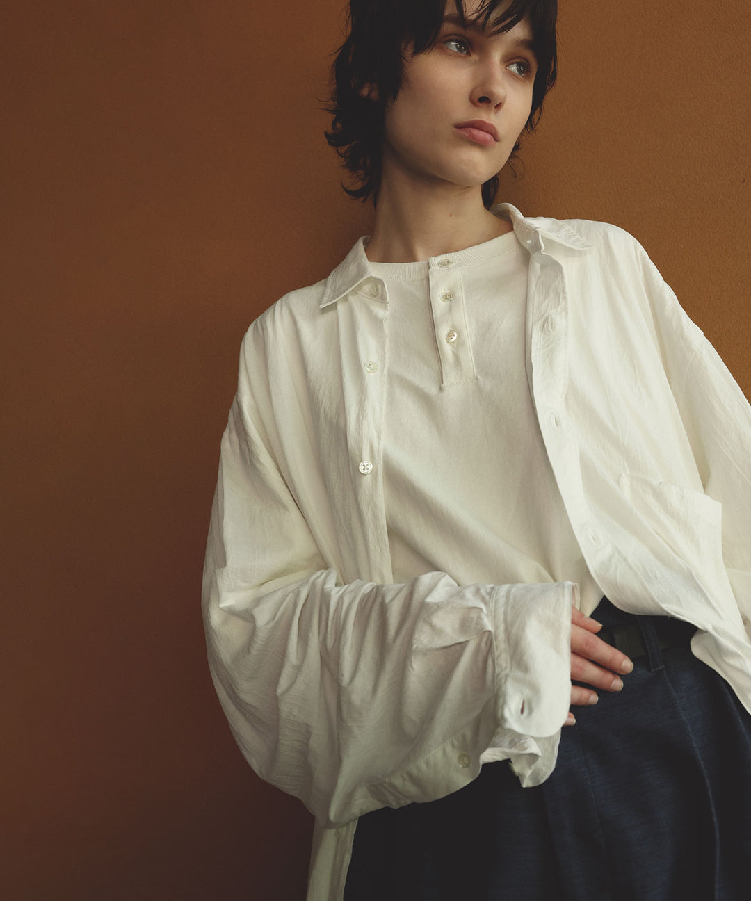 【KANEMASA PHIL.】24ss カネマサフィル 46G ARTISAN JERSEY SHIRT - WHITE sessionセッション福岡セレクトショップ 公式通販サイト