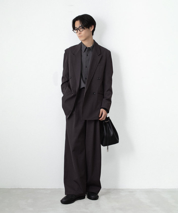 ATTACHMENT アタッチメントのPE/CO/LI DRY TWILL DOUBLE-BREASTED JKT - BLACKの公式通販サイトsession福岡セレクトショップ