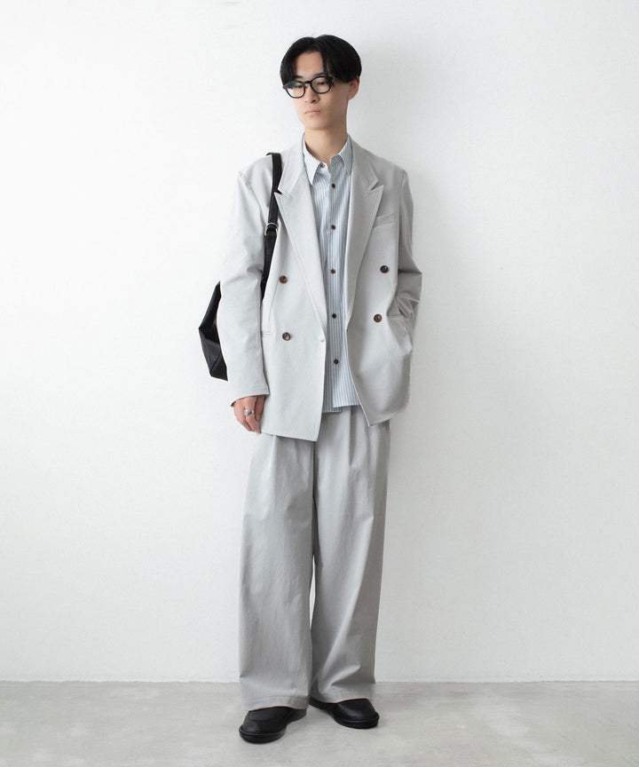 ATTACHMENT アタッチメントのPE/CO/LI DRY TWILL WIDE TROUSERS - L.GRAYの公式通販サイトsession福岡セレクトショップ