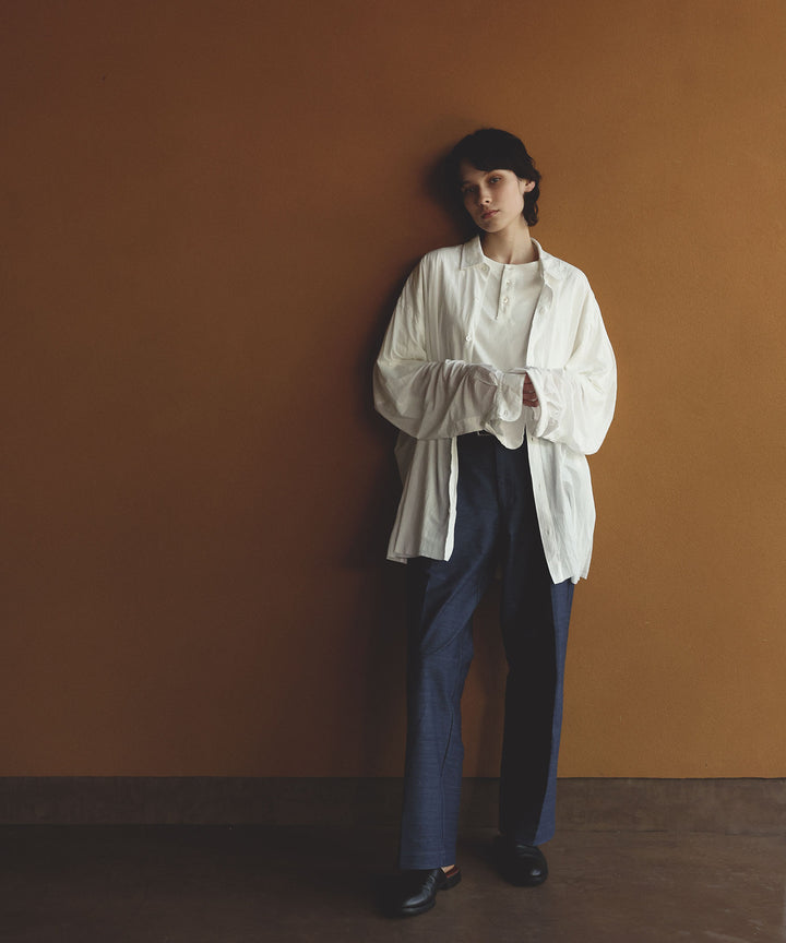 【KANEMASA PHIL.】24ss カネマサフィル 46G ARTISAN JERSEY SHIRT - WHITE sessionセッション福岡セレクトショップ 公式通販サイト