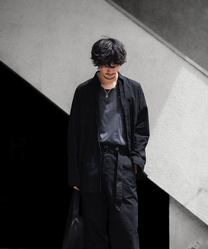 INTÉRI インテリムのBLACK SURFAR GARMENT DYE HYPER BIG MIL WORK SHIRT TYPE2のBLACK公式通販サイトsession福岡セレクトショップ