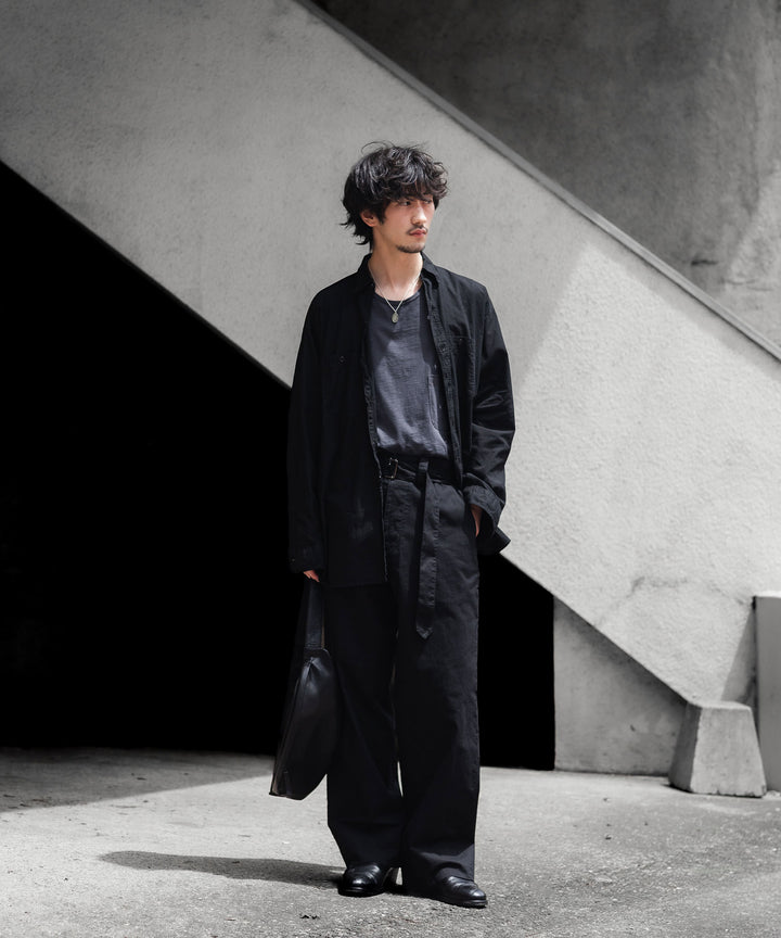 INTÉRI インテリムのBLACK SURFAR GARMENT DYE HYPER BIG MIL WORK SHIRT TYPE2のBLACK公式通販サイトsession福岡セレクトショップ
