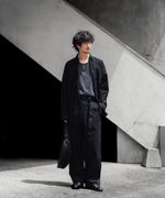 画像をギャラリービューアに読み込む, INTÉRIM インテリムのBLACK SURFAR GARMENT DYE BELTED FRENCH ARMY MIL BAGGY TROUSERのBLACK公式通販サイトsession福岡セレクトショップ
