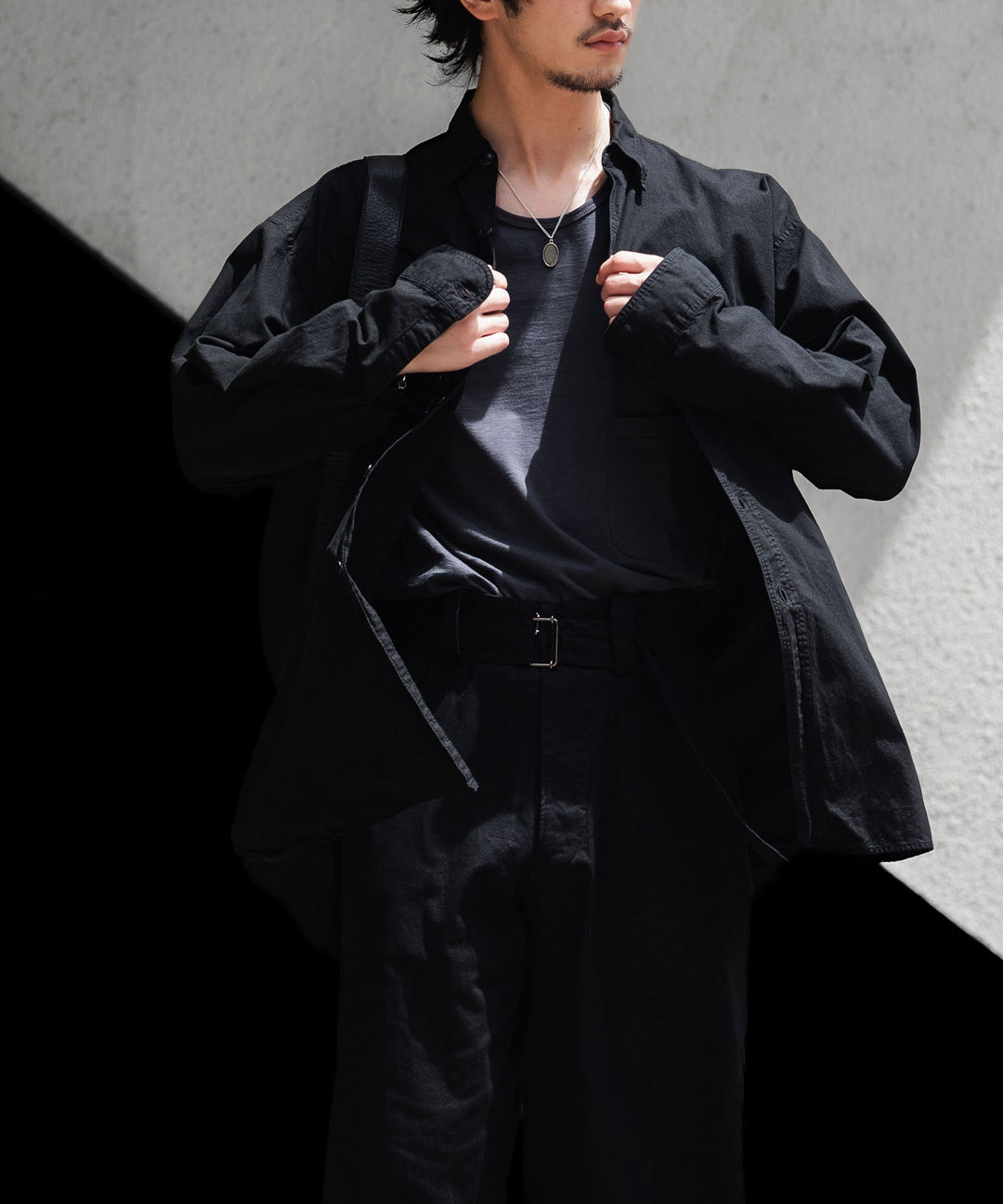 INTÉRI インテリムのBLACK SURFAR GARMENT DYE HYPER BIG MIL WORK SHIRT TYPE2のBLACK公式通販サイトsession福岡セレクトショップ
