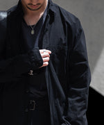 画像をギャラリービューアに読み込む, INTÉRI インテリムのBLACK SURFAR GARMENT DYE HYPER BIG MIL WORK SHIRT TYPE2のBLACK公式通販サイトsession福岡セレクトショップ
