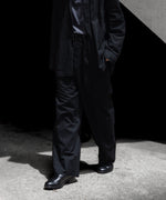 画像をギャラリービューアに読み込む, INTÉRIM インテリムのBLACK SURFAR GARMENT DYE BELTED FRENCH ARMY MIL BAGGY TROUSERのBLACK公式通販サイトsession福岡セレクトショップ
