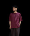 【KANEMASA PHIL.】36G WOOL S/S TEE - WINE RED