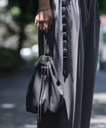 画像をギャラリービューアに読み込む, ATTACHMENT / EXCLUSIVE ITEMアタッチメントのSYNTHETIC LEATHER SMALL BUCKET BAG - GRAYの公式通販サイトsession福岡セレクトショップ
