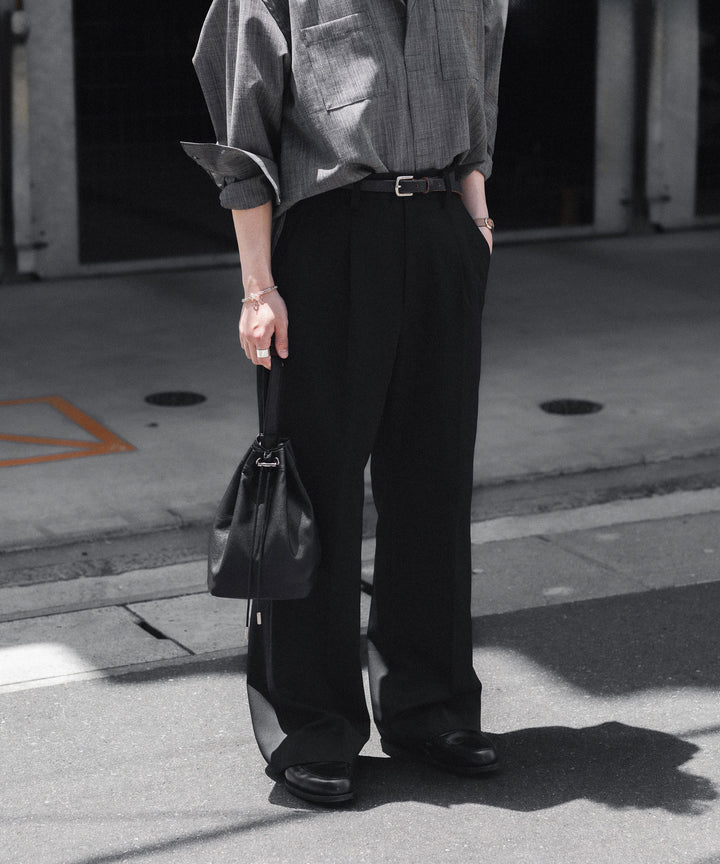 ATTACHMENT / EXCLUSIVE ITEMアタッチメントのSYNTHETIC LEATHER SMALL BUCKET BAG - BLACKの公式通販サイトsession福岡セレクトショップ