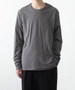 画像をギャラリービューアに読み込む, ATTACHMENT アタッチメントの80/2 PIMA CO JERSEY SLIM FIT LAYERED L/S TEE - D.GRAYの公式通販サイトsession福岡セレクトショップ
