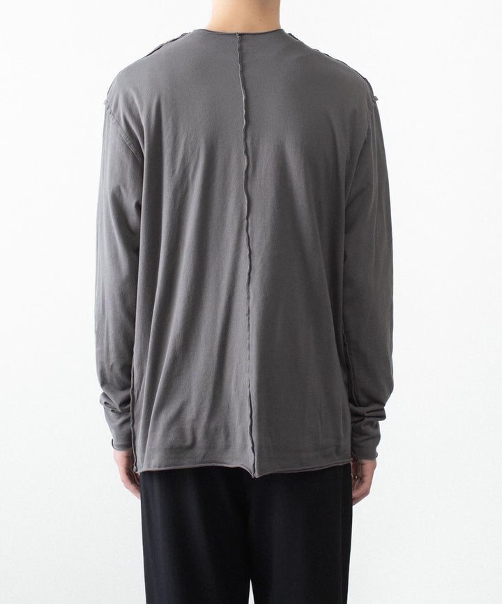 ATTACHMENT アタッチメントの80/2 PIMA CO JERSEY SLIM FIT LAYERED L/S TEE - D.GRAYの公式通販サイトsession福岡セレクトショップ