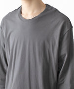 画像をギャラリービューアに読み込む, ATTACHMENT アタッチメントの80/2 PIMA CO JERSEY SLIM FIT LAYERED L/S TEE - D.GRAYの公式通販サイトsession福岡セレクトショップ

