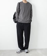 画像をギャラリービューアに読み込む, ATTACHMENT アタッチメントの80/2 PIMA CO JERSEY SLIM FIT LAYERED L/S TEE - D.GRAYの公式通販サイトsession福岡セレクトショップ
