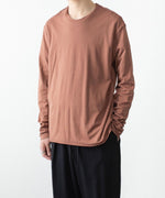 画像をギャラリービューアに読み込む, ATTACHMENT アタッチメントの80/2 PIMA CO JERSEY SLIM FIT LAYERED L/S TEE - D.GRAYの公式通販サイトsession福岡セレクトショップ
