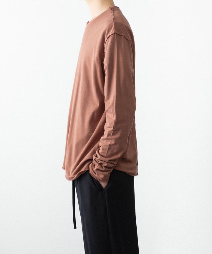 ATTACHMENT アタッチメントの80/2 PIMA CO JERSEY SLIM FIT LAYERED L/S TEE - D.GRAYの公式通販サイトsession福岡セレクトショップ